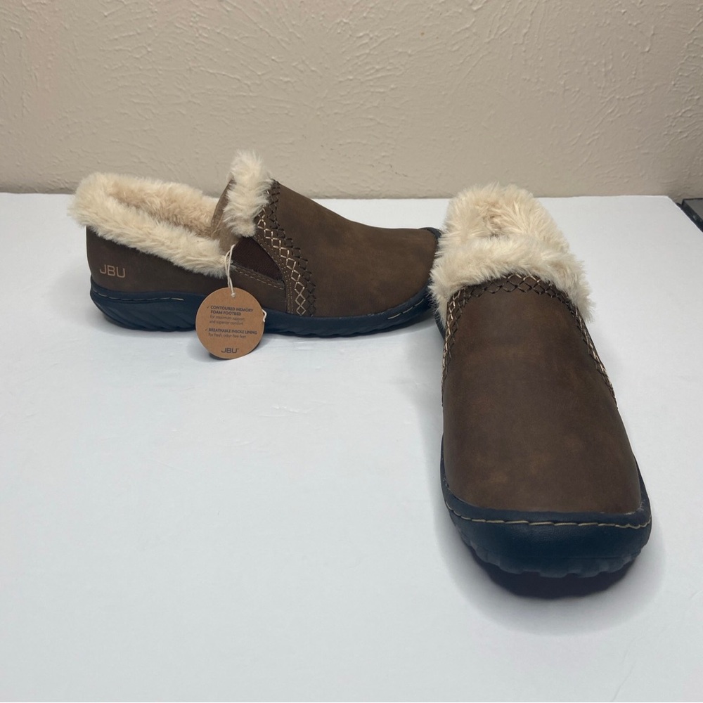 JBU By Jambu Womens Willow Moccasin Shoe Size 6M Brown Vegan Materials New